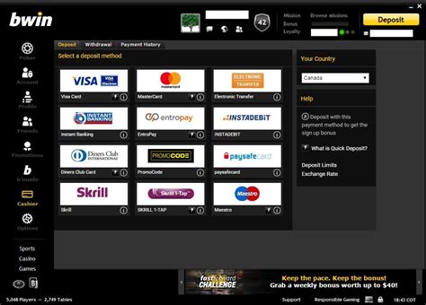 Bwin mx the players deposit never arrived